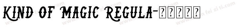 Kind of Magic Regula字体转换